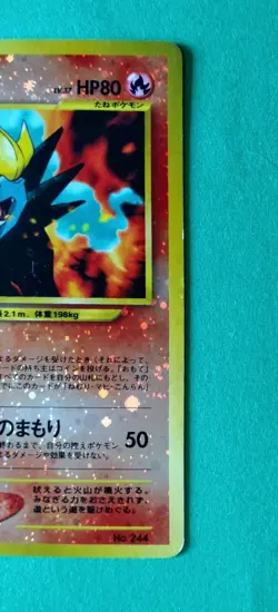 Pokemon Card ENTEI #244 Card Neo REVERSE HOLO Premium File - Image 4