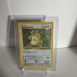 Pokemon Kangaskhan 90 HP Holo Trading Card 1999 5/64 Rare Base Set Vintage - Image 1