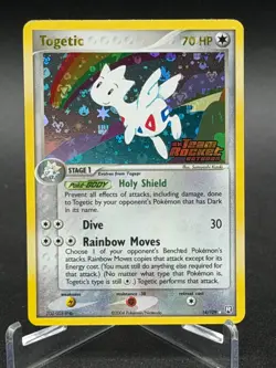 Togetic 14/109 - Rare Reverse Holo Stamped Team Rocket Returns Pokemon Card VLP - Image 1