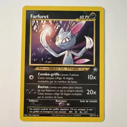 Pokemon Card Farfuret 25/111 Rare Neo Genesis Wizards French - Image 1