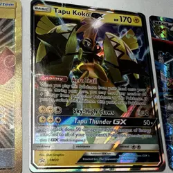 Pokemon TCG Holo Card Lot Rotom Dex Tapu Koko GX M Scizor EX Mega Evolution - Image 4