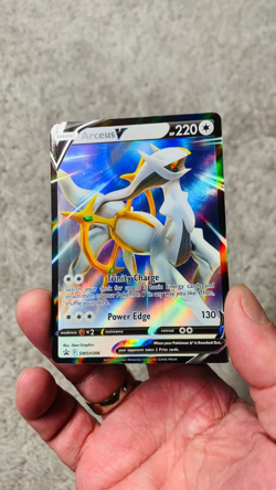 Set of 2 Arceus V SWSH306 Blackstar Promo Holo+Arceus VStar Gold Fan Art Card - Image 2