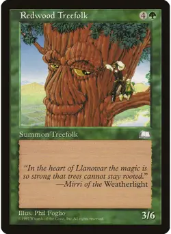 Redwood Treefolk MTG NM - Weatherlight - Image 1