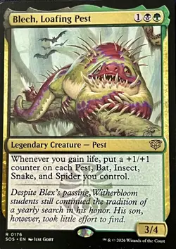 Blech, Loafing Pest - Secrets of Strixhaven SOS - MTG Magic - NM - Rare - Image 1