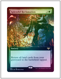1x Splendid Reclamation, Extended Art Foil, Magic MTG NM - Image 1