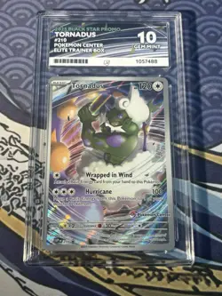 Pokemon TCG Tornadus SVP 210 Black Star Promo 2025 Pokemon Center Ace 10 Mint - Image 1