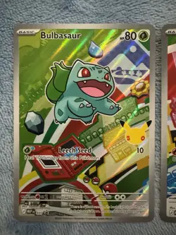 Pokemon First Partner Illustration Collection Series 1 Kanto Gen 1 Starters Set - Image 2