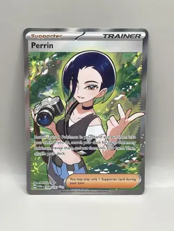 Pokemon TCG - Perrin - Full Art Trainer - 209/167 - Twilight Masquerade - NM - Image 2