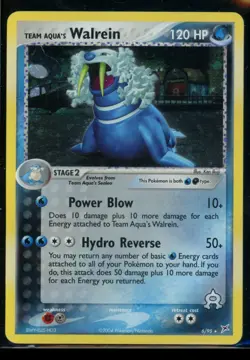 TEAM AQUA'S WALREIN 6 POKEMON HOLO RARE TEAM MAGMA VS TEAM AQUA | DMG - Image 1