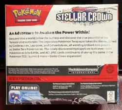 Pokemon Scarlet & Violet Stellar Crown Booster Box Factory Sealed - Image 4