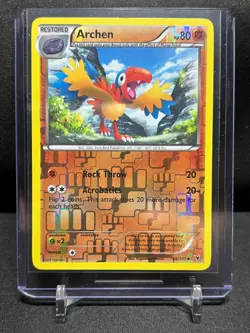 Archen 66/101 Reverse Holo Pokemon 2011 B&W Noble Victories LP - Image 1