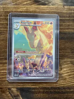 Pokemon TCG Rapidash 189/182 Destined Rivals Illustration Rare NM - Image 1