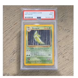 Pokemon TCG Metapod PSA 9 1999 Base Set 54/102 English HP 70 Regular - Image 1