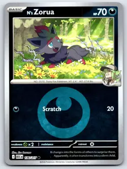 N'S ZORUA 136/217 ENERGY REVERSE HOLO ASCENDED HEROES POKEMON NM - Image 1