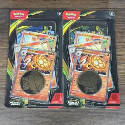 Lot Of 2 Pokemon Perfect Order Checklane Blister Promo Pack Cinderace Snorlax - Image 1