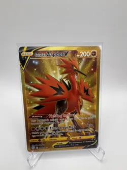 Galarian Zapdos V (Secret) Holo Secret Rare SWSH09: Brilliant Stars 182/172 - Image 1