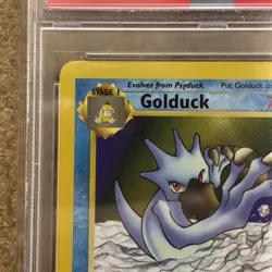 1999 Pokemon Fossil Golduck 1st Edition #35 PSA 9 - Image 3