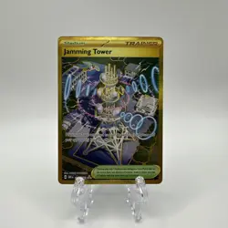 Pokemon Destined Rivals Jamming Tower 243/182 Gold Hyper Rare - Image 1