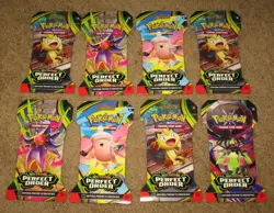 POKEMON: TCG, MEGA EVOLUTION PERFECT ORDER, LOT OF 8 PACKS - Image 1