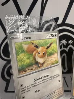 Pikachu 025/165 + Eevee 133/165 POKEMON TOGETHER STAMP SEALED SET - Image 3