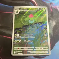 Pokemon TCG Ivysaur Illustration Rare SV 151 167/165 English - Image 1