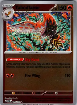 Talonflame Perfect Order 014/088 Uncommon Reverse Holo Pokemon Near Mint - Image 1