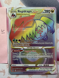 Pokemon TCG Regidrago VSTAR 201/195 Secret Rare NM - Image 1