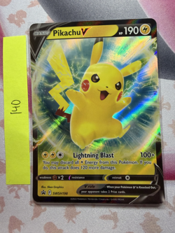 Pokemon TCG Pikachu V SWSH 198 Promo Holo NM - Image 1