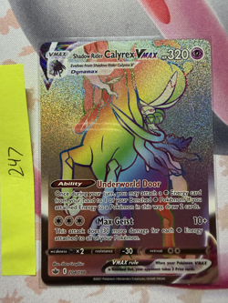 Pokemon TCG Shadow Rider Calyrex VMAX 204/198 Secret Rare NM - Image 1