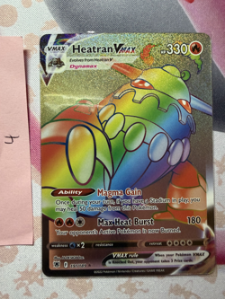 Pokemon TCG Heatran VMAX 191/189 Secret Rare NM - Image 1