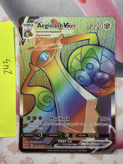 Pokemon TCG Aegislash VMAX 190/185 Secret Rare NM - Image 1