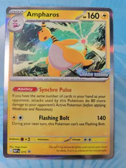 Ampharos MEP 075 - Prerelease Stamped Promo - Pokemon TCG: Chaos Rising NM - Image 1