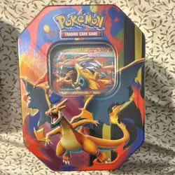 Pokemon Mega Charizard X Mega Charizard Tin 2026 TCG Charizard Multicolor - Image 1
