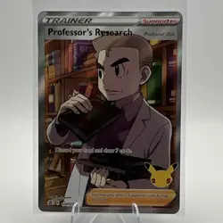 Pokemon Professor's Research 024/025 Celebrations Ultra Rare Full Art Trainer - Image 1