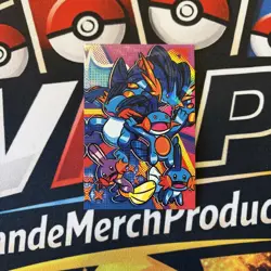 Rare Full Art Team Rocket Pokemon Card Database Mudkip Evolution Low Pop Card - Image 1