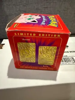 1999 Burger King Pokemon Jigglypuff 23k Gold Plated Trading Card NEW SEALED - Image 4