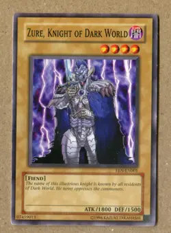Yu-Gi-Oh! EEN-EN001 Zure, Knight of Dark World. Un-Ltd FIEND, GAME CARD - Image 2