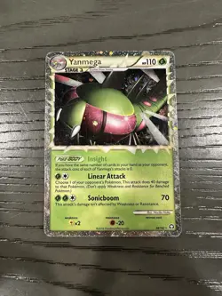 Pokemon TCG Yanmega Prime Holo Rare Card HS-Triumphant 98/102 - Image 1
