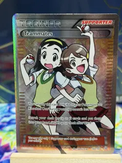 Teammates (160 Full Art) 160/160 XY - Primal Clash Holo Pokemon Card MP - Image 1