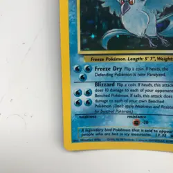 Pokemon Articuno 70HP Fossil 2/62 Holo Rare Unlimited Edition Card 1999 - Image 5