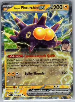 Hop's Pincurchin ex 068/217 ME: Ascended Heroes - Pokemon Card - NM - Image 1