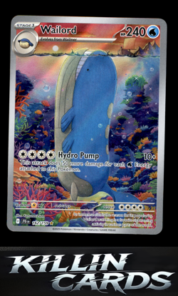 Wailord - 162/159 162/159 Pokemon Illustration Rare SV09: Journey Together Card - Image 1