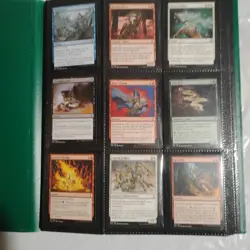 Magic: The Gathering 360 Card Lot - Think Twice, Rift Bolt, Green Binder - Image 1