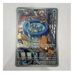Pokemon Squirtle Full Art Holo Illustration Rare 148/142 Sv07 Stellar Crown Card - Image 1