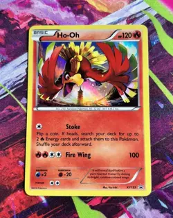 Pokemon TCG Ho-Oh XY153 Holo Rare - Black Star Promo Pokemon Card - LP - Image 1