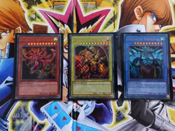 Egyptian God Card Ultra Rare Set - LC01-EN001 EN002 EN003, Ra, Slifer, Obelisk - Image 1