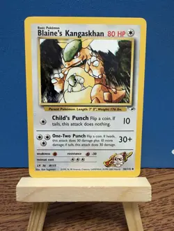 Pokemon TCG Blaine's Kangaskhan 36/132 Gym Heroes Uncommon WOTC Vintage Card - Image 1