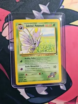 Sabrina's Venomoth 34/132 Gym Heroes Rare 60 Regular English Pokemon Card LP - Image 5