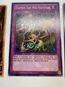 Yugioh 3X Traptrix Trap Hole Nightmare Super Rare 1st Edition JOTL-EN077 HP - Image 4