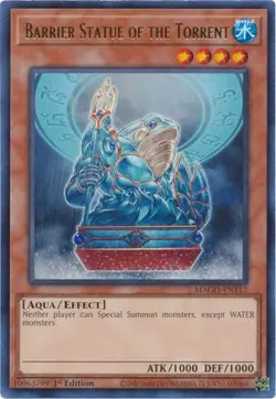 Yu-Gi-Oh Card - MAGO-EN112 - BARRIER STATUE OF THE TORRENT (rare) - NM/Mint - Image 1